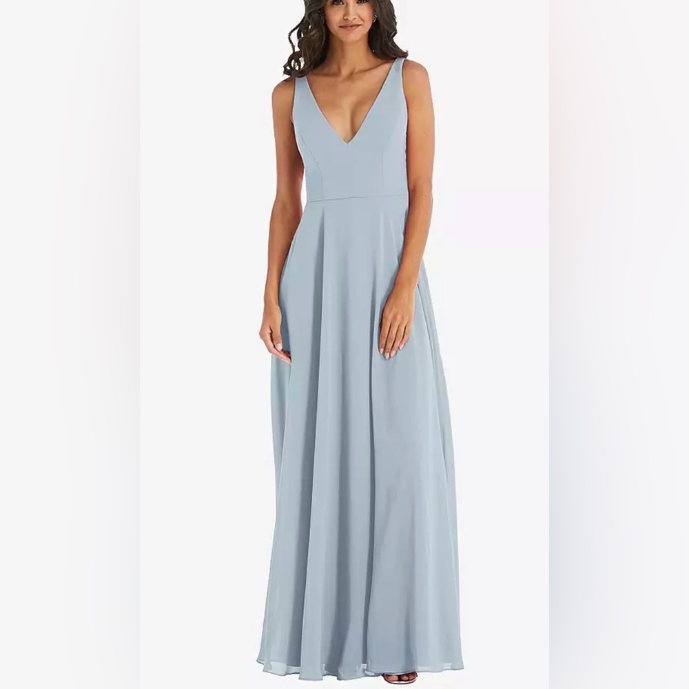 After Six Light Blue Maxi Dress Mist 1549 Sz 16